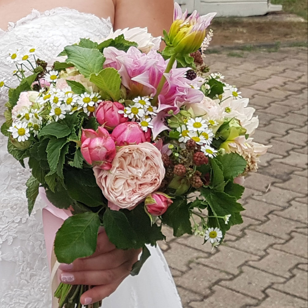 Photo d'un bouquet de mariée